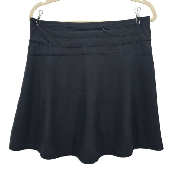 Athleta Womens 6 Skort All Day Skort Black Short A-line Lined Pocket Stretch - Picture 3 of 11